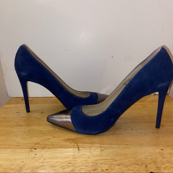 Kenneth Cole Blue Suede Shoes - Picture 4 of 6